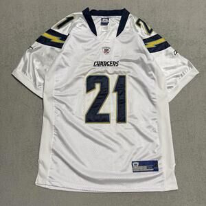 Reebok LaDainian Tomlinson #21 Chargers NFL Jersey White Size 54 Men’s
